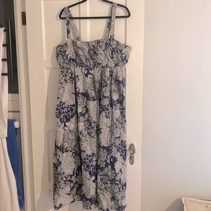 J Crew Collection navy maxi dress